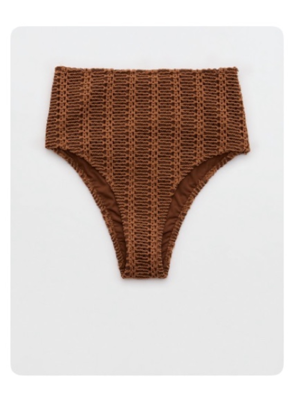 Aerie Cloudweave Crochet Bikini Set - Brown